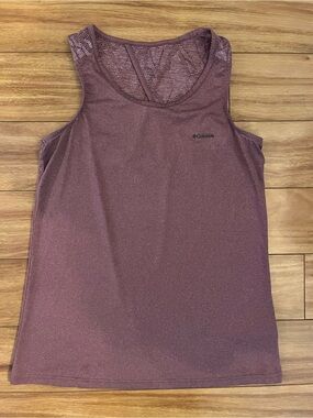 Columbia Women's Maroon Lace-Back Tank Top